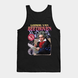 BEETHOVEN RAP TEE Ludwig Van Beethoven Cool Vintage Retro 90's Graphic Classical Composer Band T-Shirt Tank Top